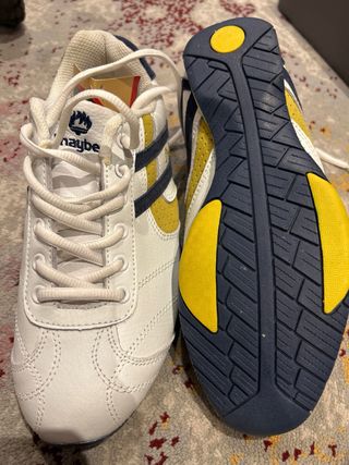 Zapatillas Jhayber Blancas y Amarillas Talla 39