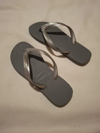 Chanclas Havaianas Mujer Talla 37 Plata