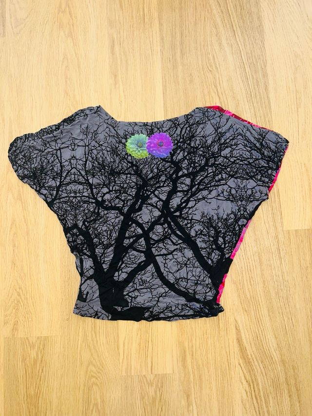 Blusa Desigual árbol gris talla única