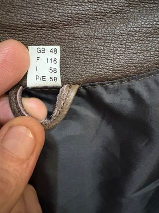 Gilet in vera pelle vintage marrone