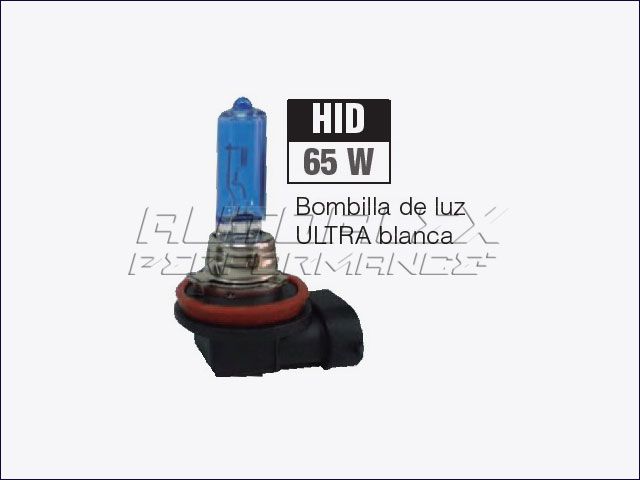 Bombilla H9 65W HID Ultra Blanca
