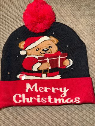 Berretto Natale Orsetto con Luci LED