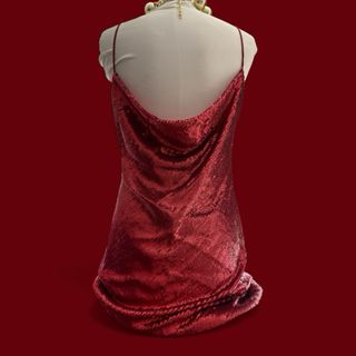 Vestito Zara paillettes rosso