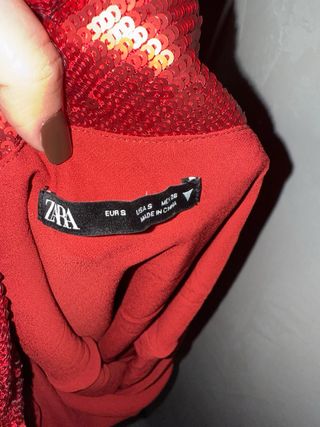 Vestito Zara paillettes rosso