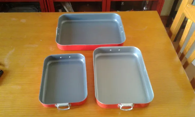 Set 3 Teglie da Forno in Alluminio Antiaderenti