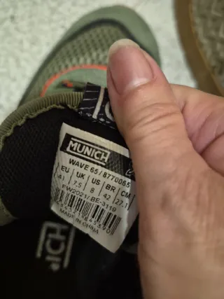 Zapatillas Munich Hombre Talla 41 Verde/Rojo