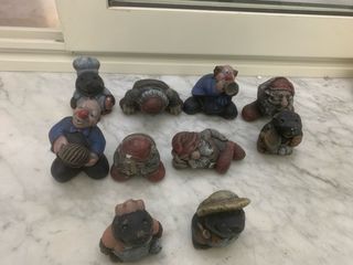 Lotto personaggi in pietra