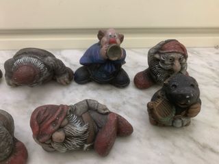 Lotto personaggi in pietra