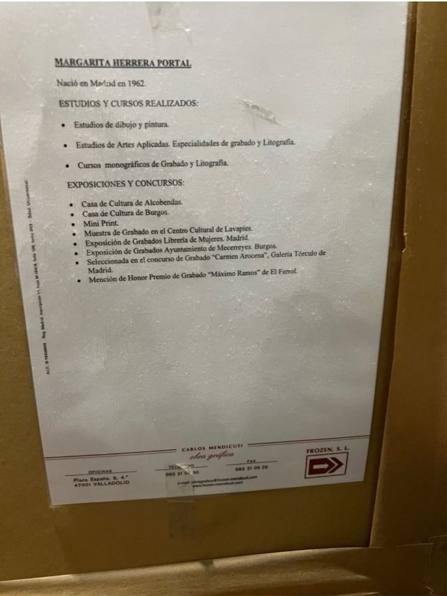 Cuadro original Margarita Herrera Portal