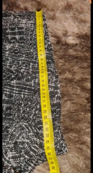 Falda Tweed Drapeada Algodón Talla S