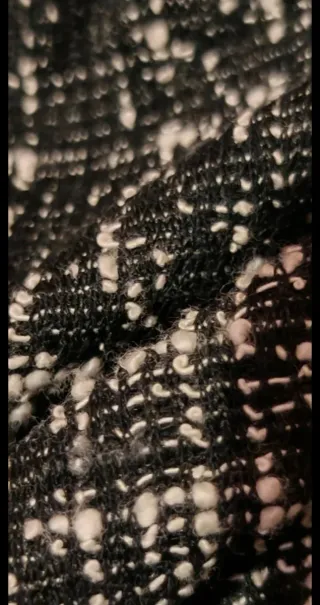 Falda Tweed Drapeada Algodón Talla S