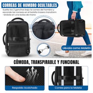 Mochila Cabina Ryanair Negra