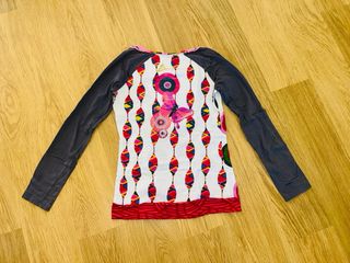 Blusa Desigual Multicolor y Gris Manga Larga