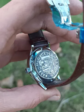 Reloj Artesanal Automático moneda antigua España