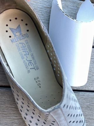 Zapatos Mephisto Clemence Piel Genuina Gris 40