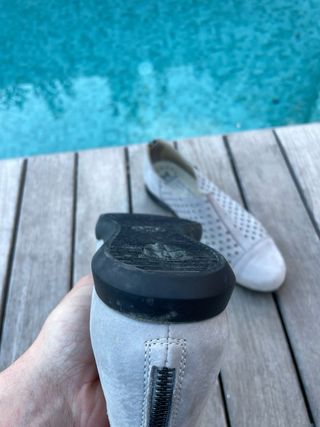 Zapatos Mephisto Clemence Piel Genuina Gris 40