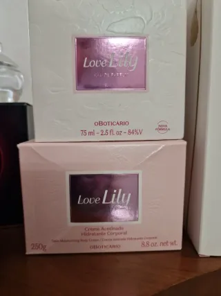 Kit Love Lily Boticário: Perfume + Creme