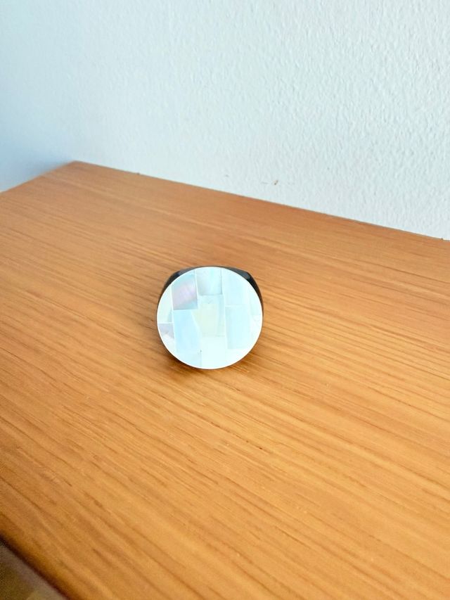 Anello vintage anni '60 madreperla bachelite