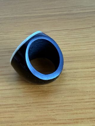 Anello vintage anni '60 madreperla bachelite