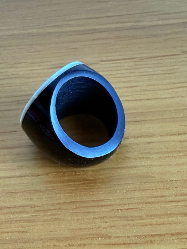 Anello vintage anni '60 madreperla bachelite