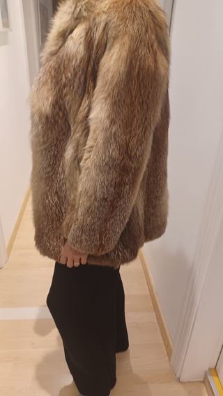 Abrigo de piel de zorro alta calidad