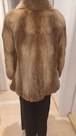 Abrigo de piel de zorro alta calidad