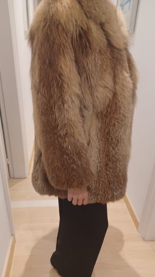 Abrigo de piel de zorro alta calidad