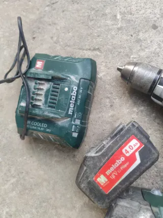 Taladro Metabo 14.4V Li-36V Power 4.0Ah + Cargador