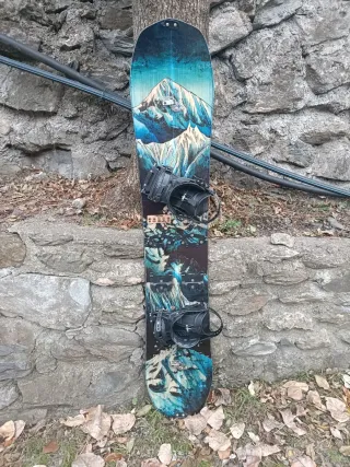 Splitboard con fijaciones