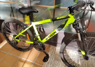 Bicicleta niños MTB 24 pulgadas. Amarillo.