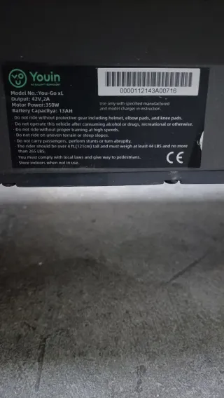 Patinete Eléctrico y Casco ( NUEVO)