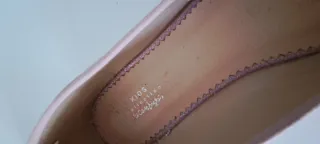 Bailarinas piel rosa glitter talla 38