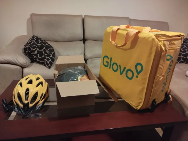 Mochila Glovo y Epi's Originales - Amarillo