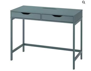 Scrivania e cassettiera IKEA ALEX grigio turchese