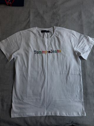 Camiseta Tommy Jeans Blanca Multicolor Talla S