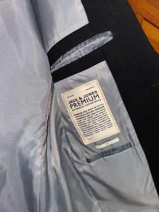 Americana Jack & Jones Negra Talla M