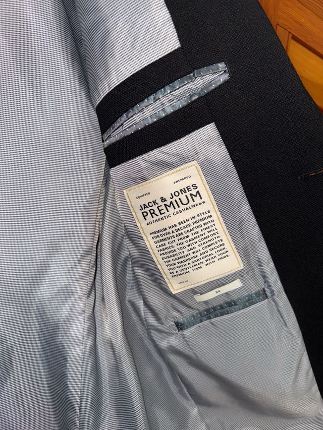 Americana Jack & Jones Negra Talla M