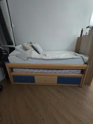 Cama individual con cajones/ cama nido