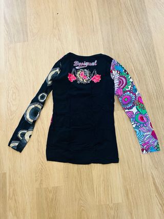 Blusa Desigual Multicolor Flores Mariposa