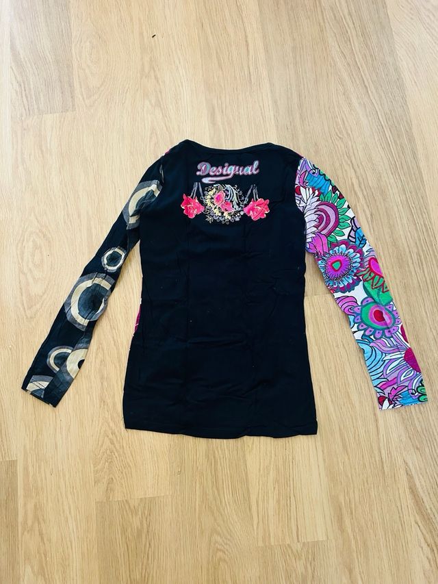 Blusa Desigual Multicolor Flores Mariposa