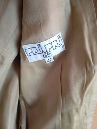 Giacca Blazer Vintage "Piu & Piu" Italy Beige Tg M