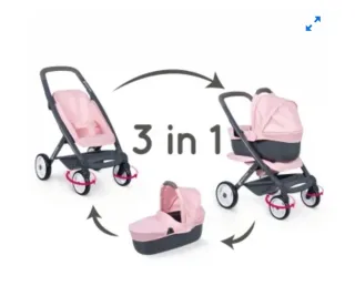 Carrito muñecos Combi Maxi-Cosi Rosa SMOBY