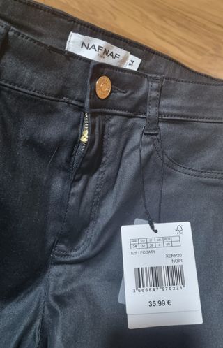 Pantalón Naf Naf Negro Elástico