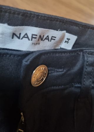 Pantalón Naf Naf Negro Elástico
