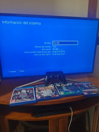 PS4 1TB Negra + Mando + Juegos