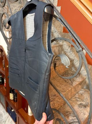Gilet in vera pelle vintage anni '90