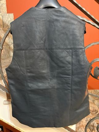 Gilet in vera pelle vintage anni '90