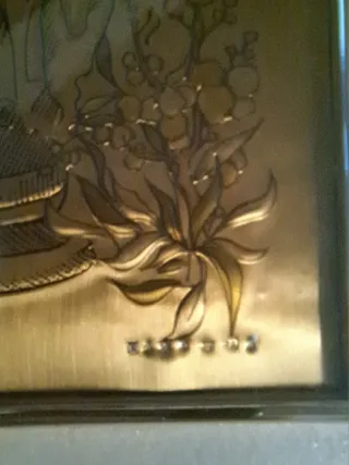 Bassorilievo in argento 999 con cornice