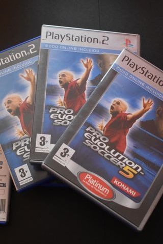 Lote 5 Juegos PS2 Fútbol: FIFA, Pro Evolution