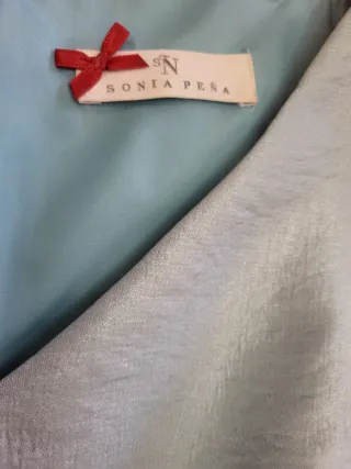 Traje de fiesta azul plateado talla XXXL